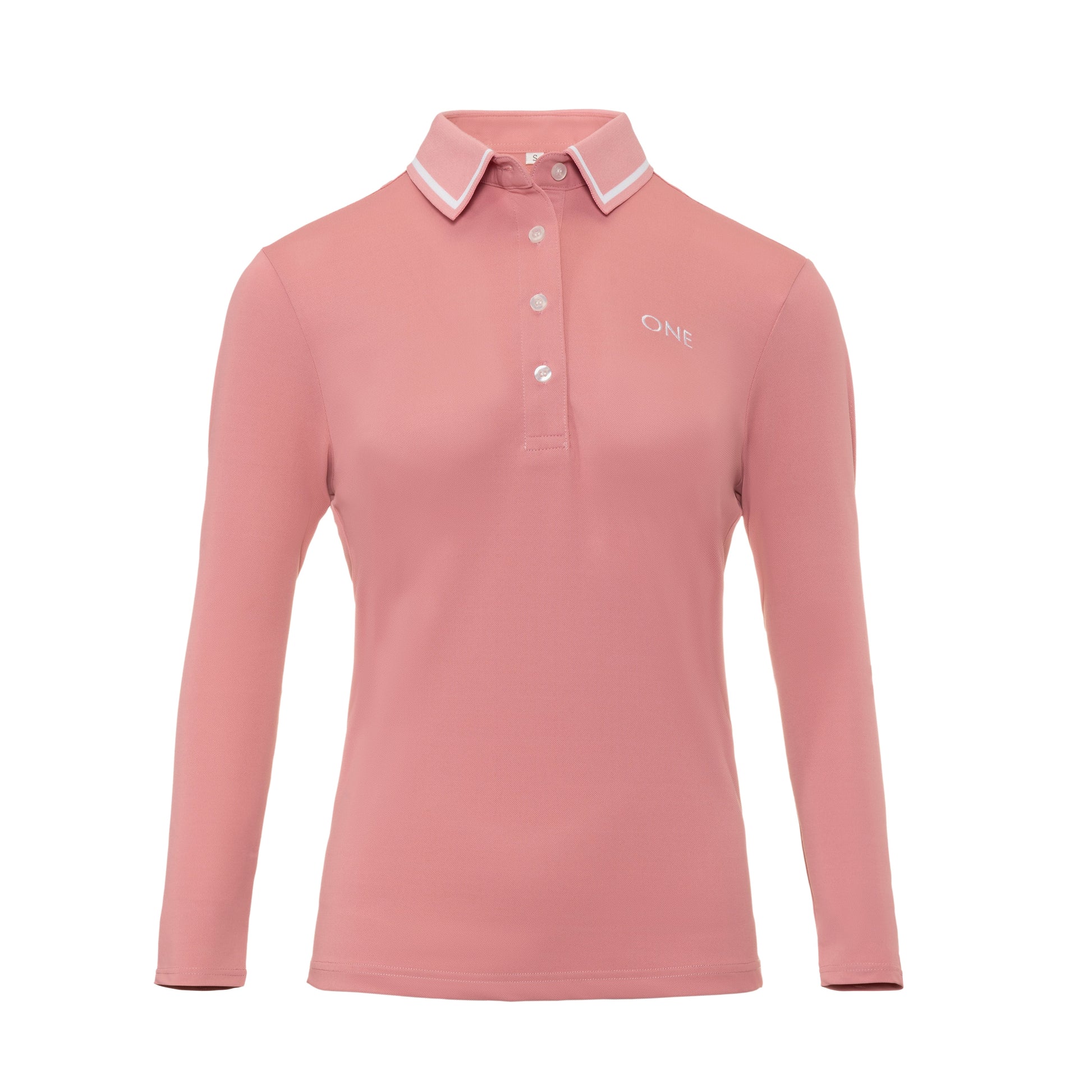 One Golf | Pink Signature Polo Long Sleeve