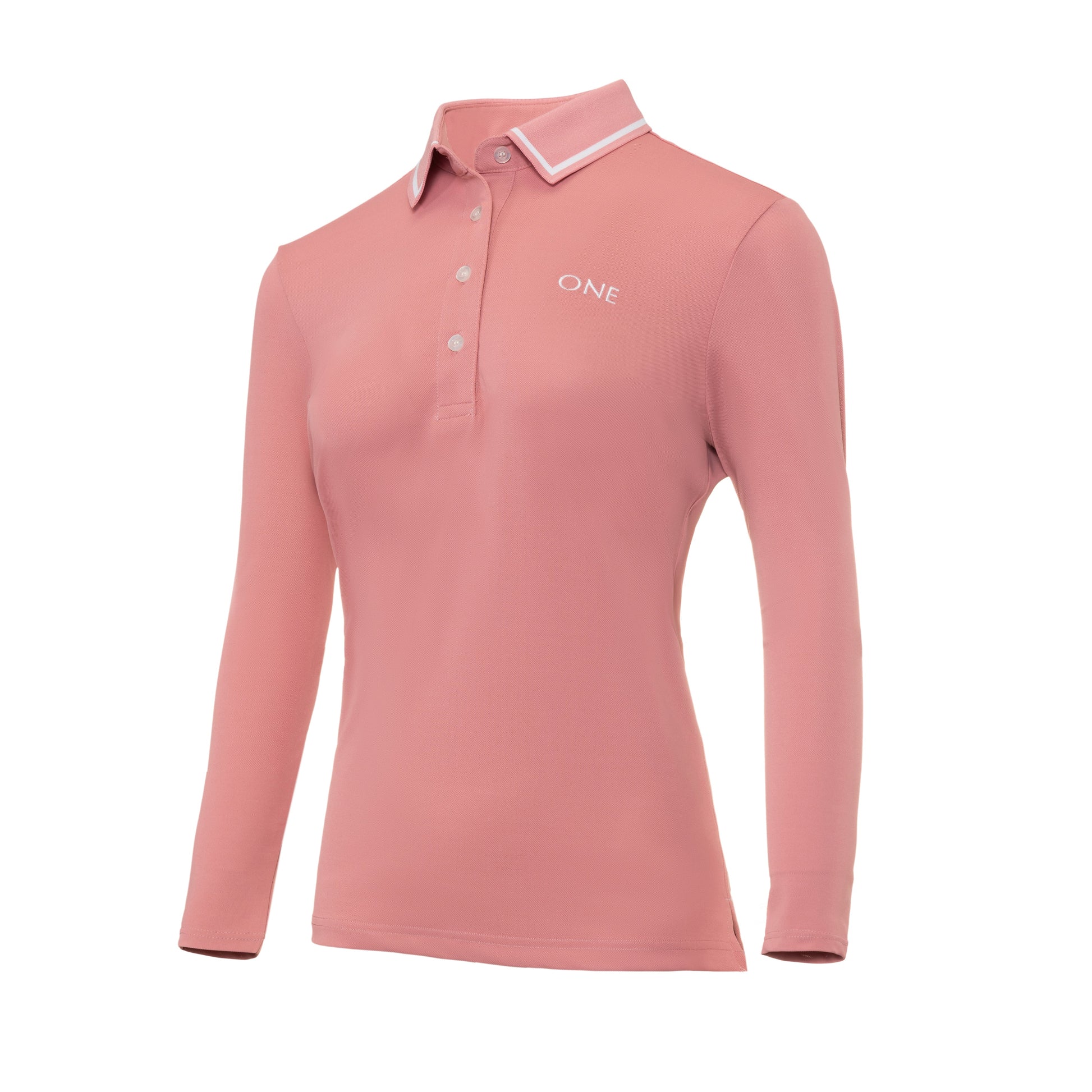 One Golf | Pink Signature Polo Long Sleeve