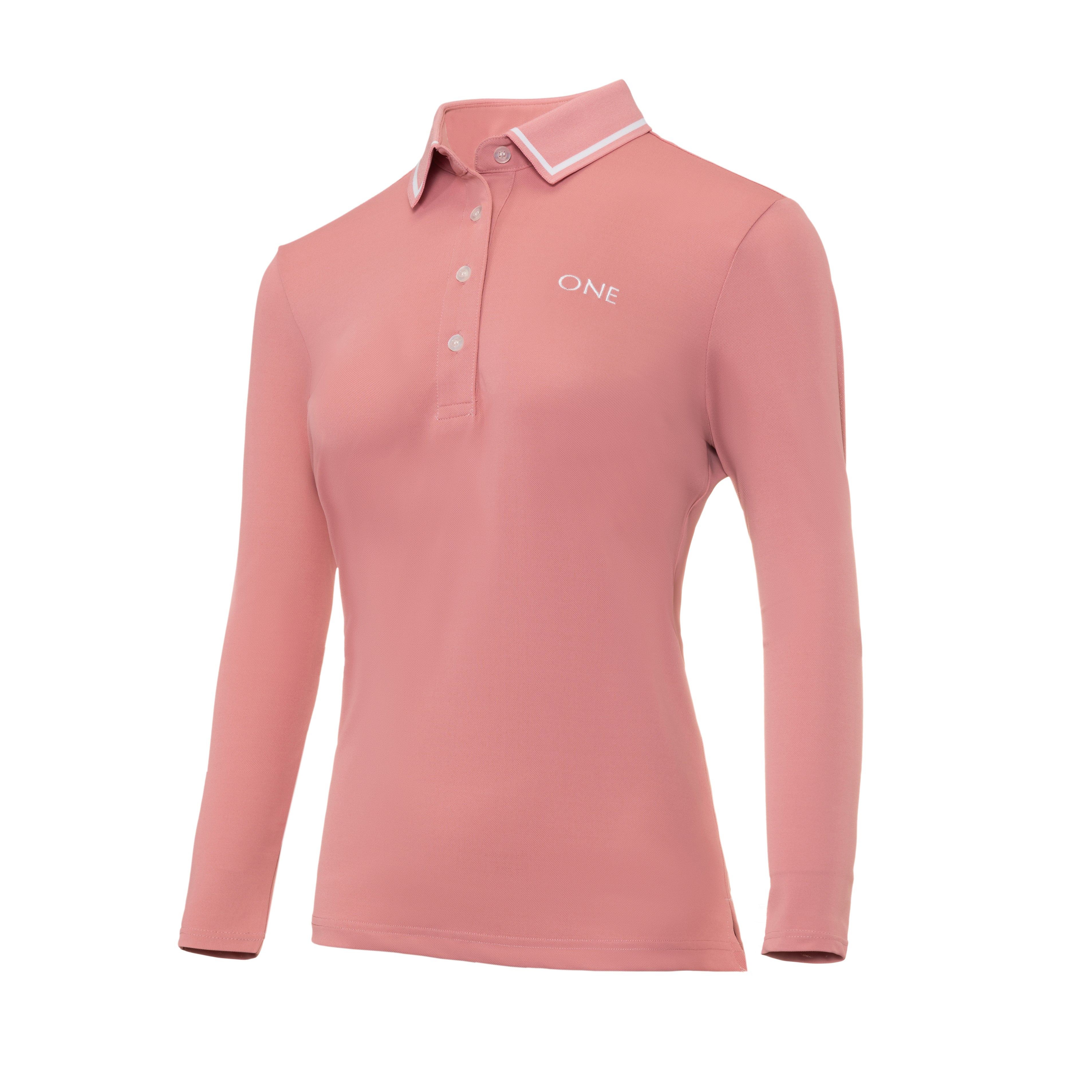 Pink Signature Polo Long Sleeve