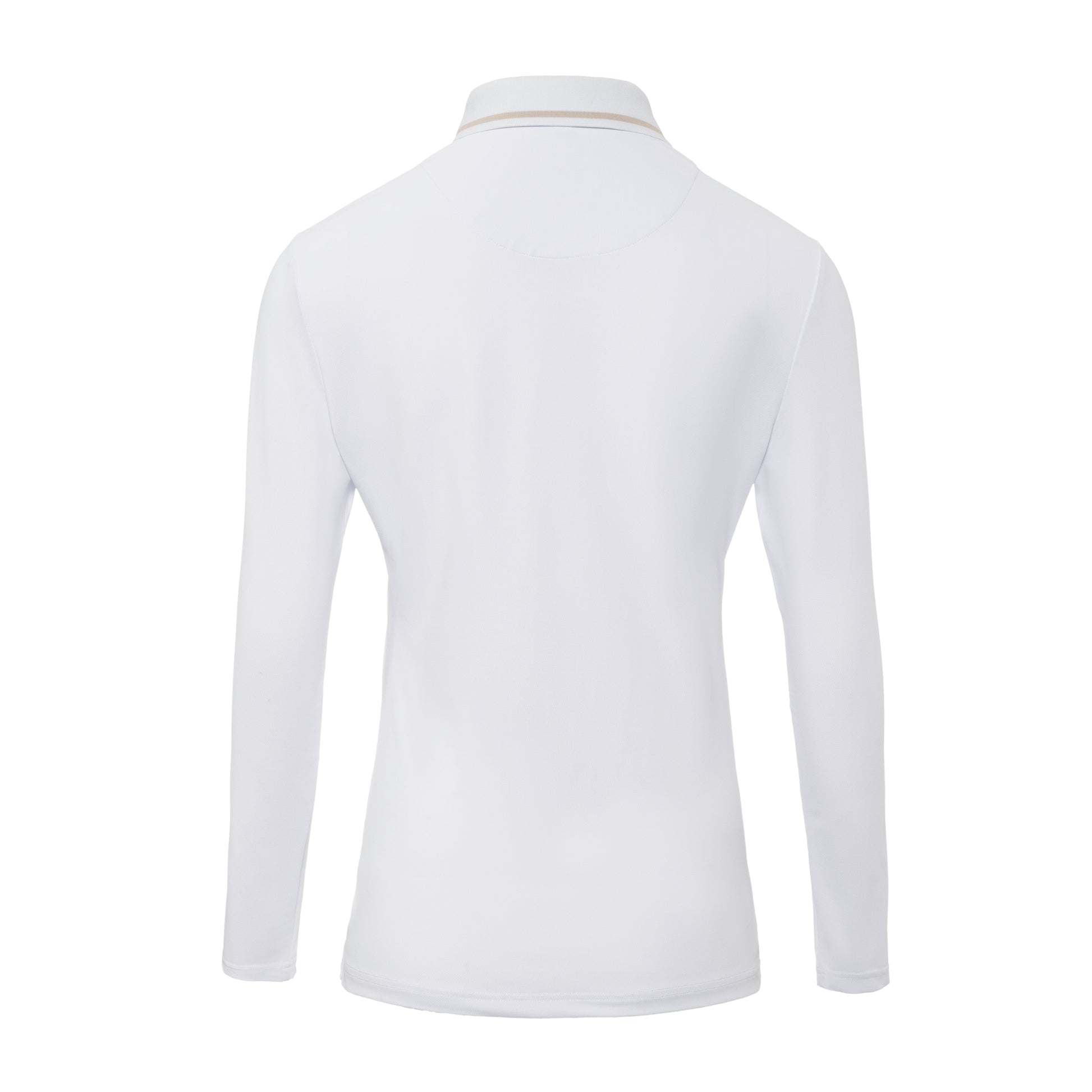 One Golf | White Signature Polo Long Sleeve