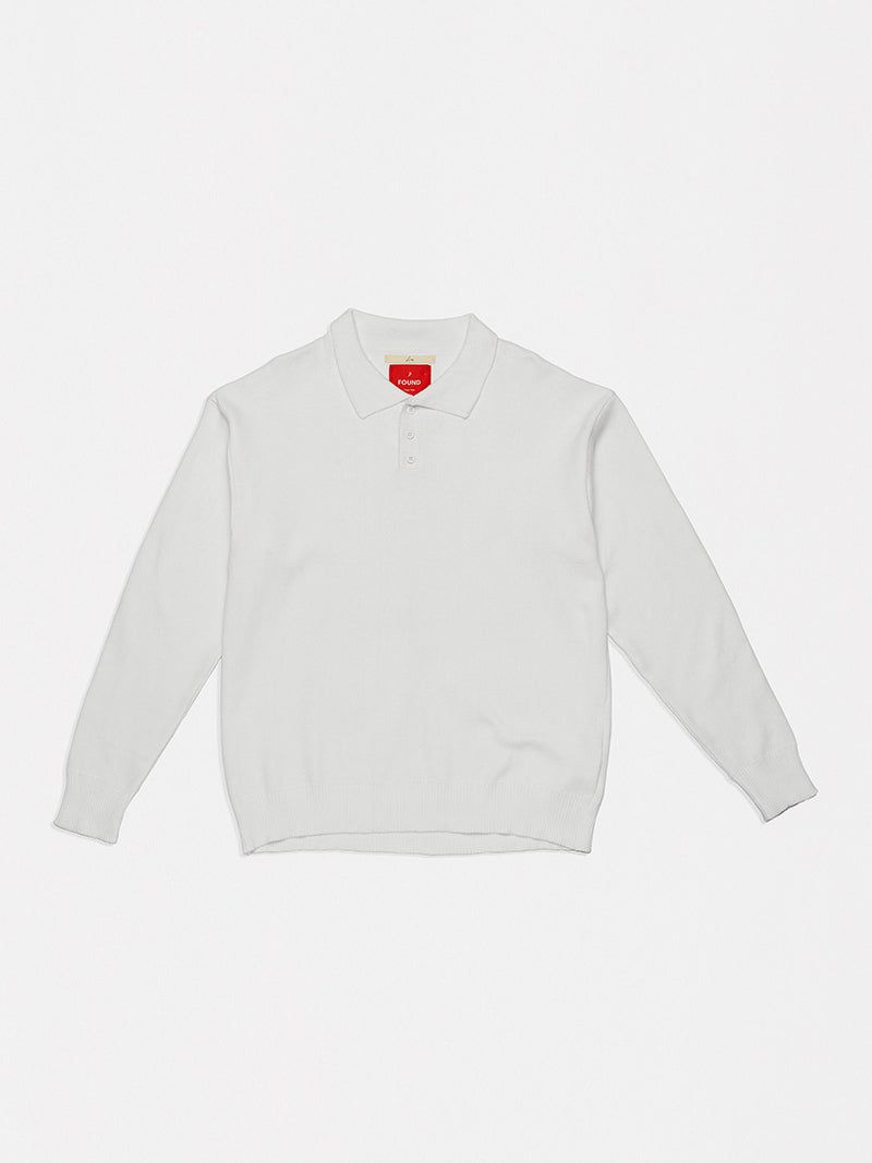 LONG SLEEVE KNITTED POLO