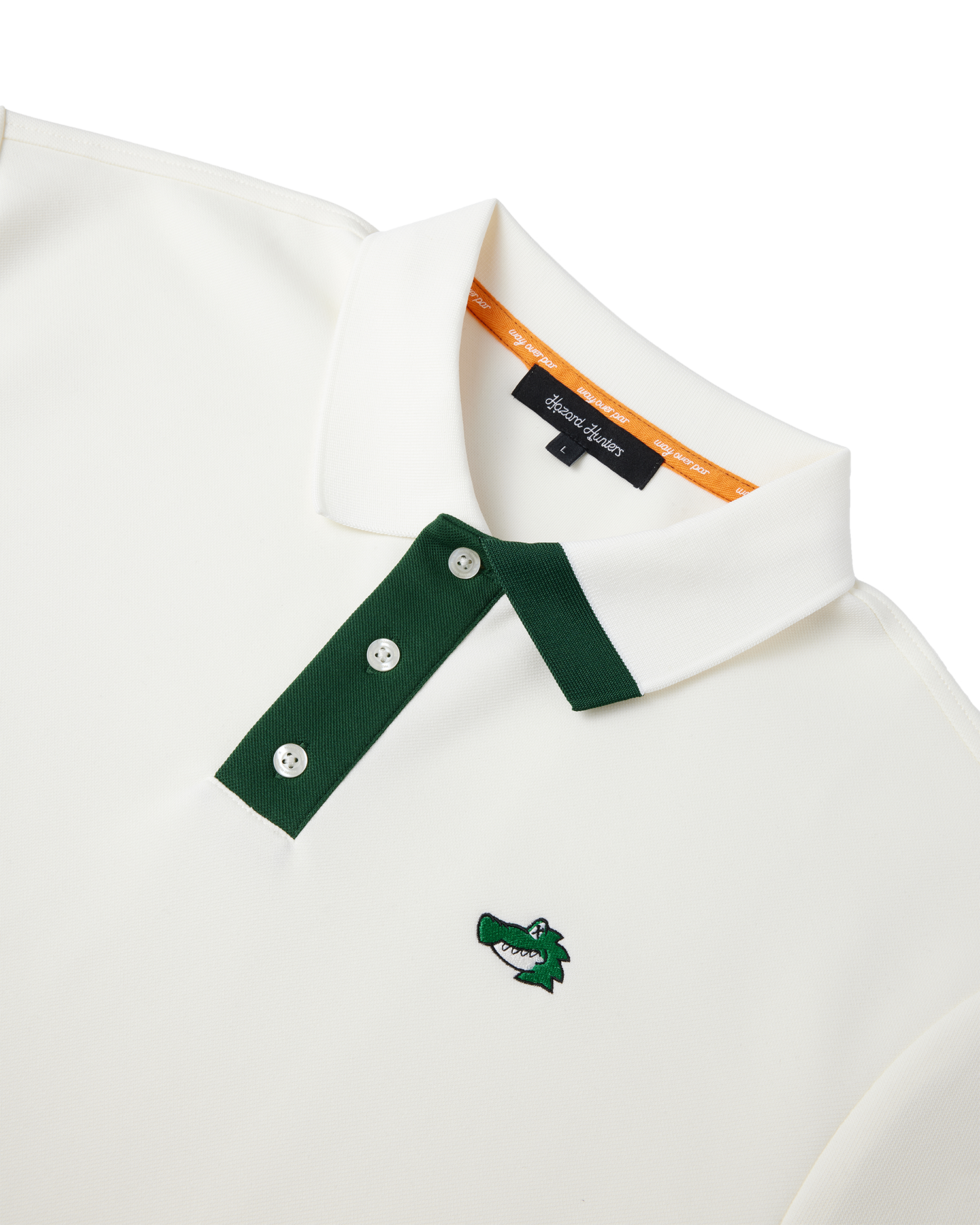 Men's Chippy Polo Cream detail