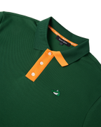 Men's Chippy Polo Cream green detail