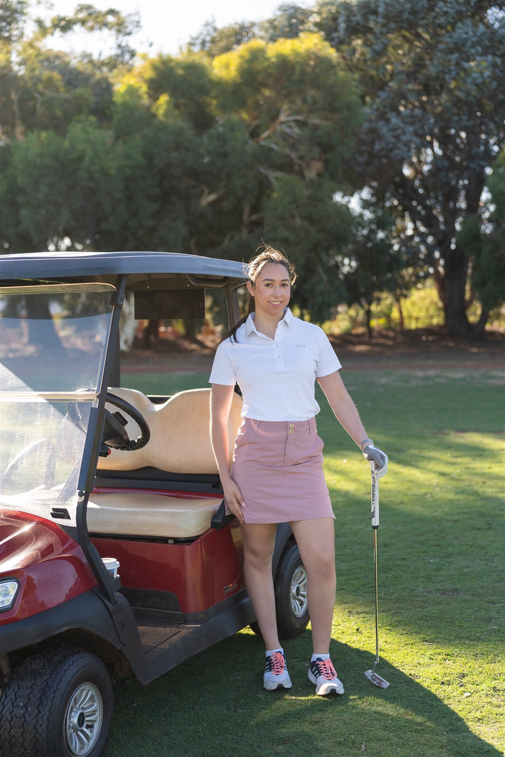 One Golf | White Signature Polo Short Sleeve