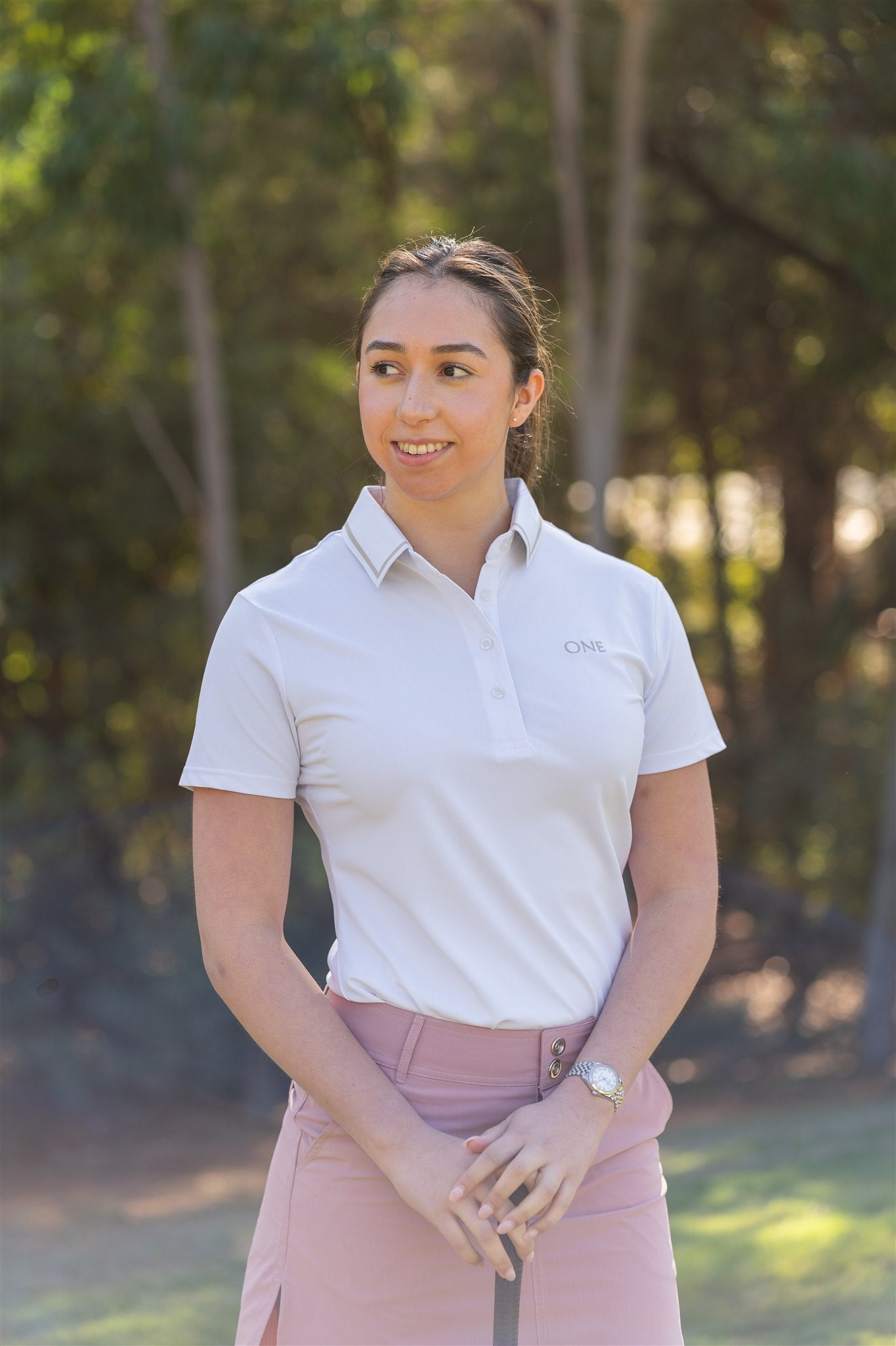 One Golf | White Signature Polo Short Sleeve