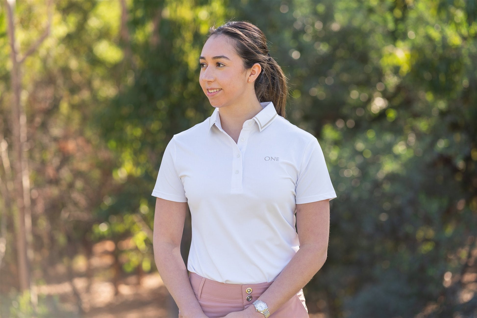 One Golf | White Signature Polo Short Sleeve