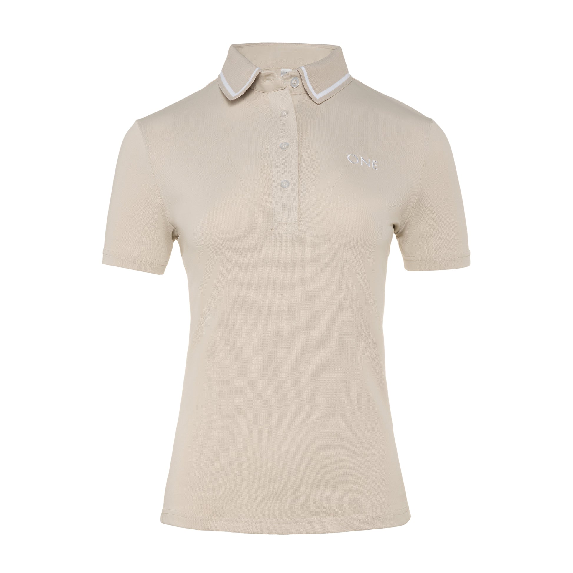 One Golf | Beige Signature Polo Short Sleeve