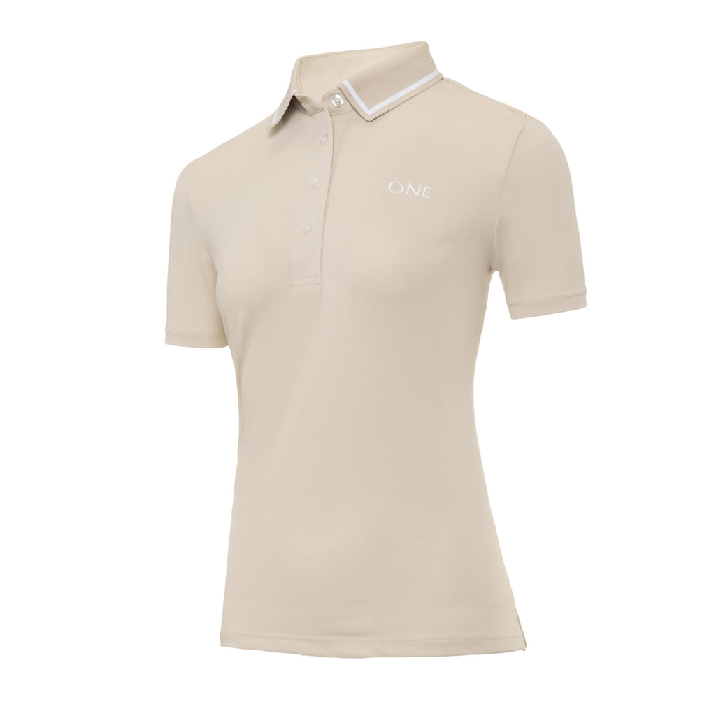 One Golf | Beige Signature Polo Short Sleeve