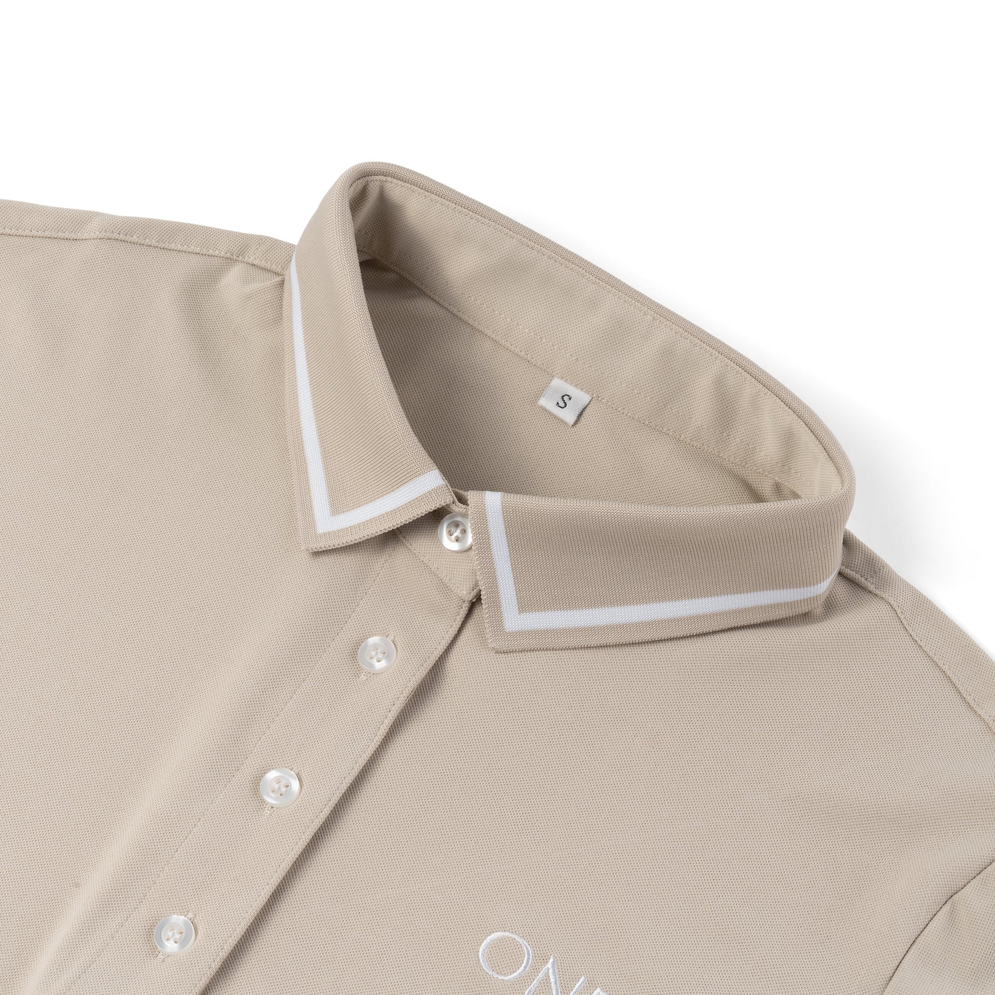 One Golf | Beige Signature Polo Short Sleeve