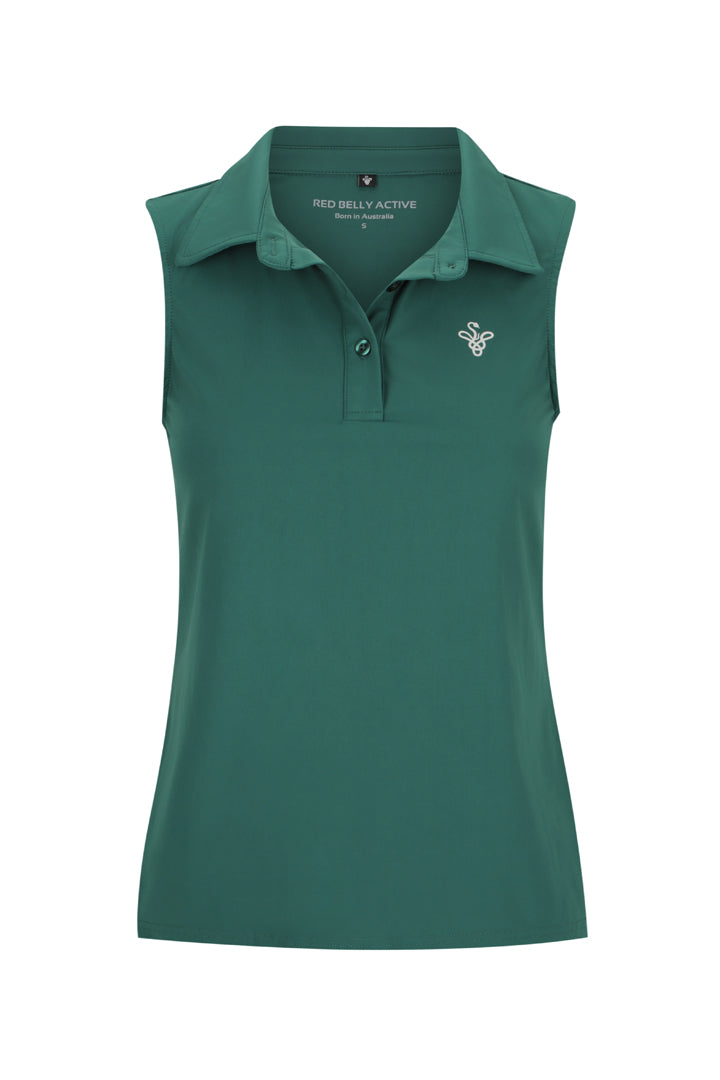Red Belly Active | Bella Sleeveless — Forest