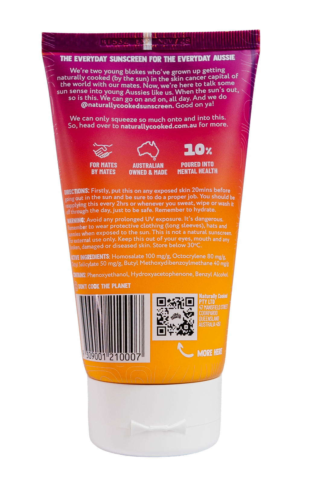 Naturally Cooked SPF50+ Sunscreen