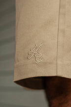 Peninsula Pleated Shorts - Tan