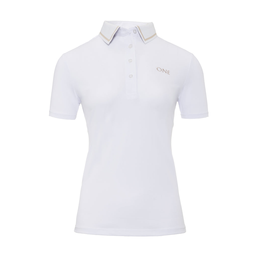 One Golf | White Signature Polo Short Sleeve