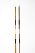 Dale navy, white and gold golf alignment sticks, handmade Australian wood — Three Putt Par