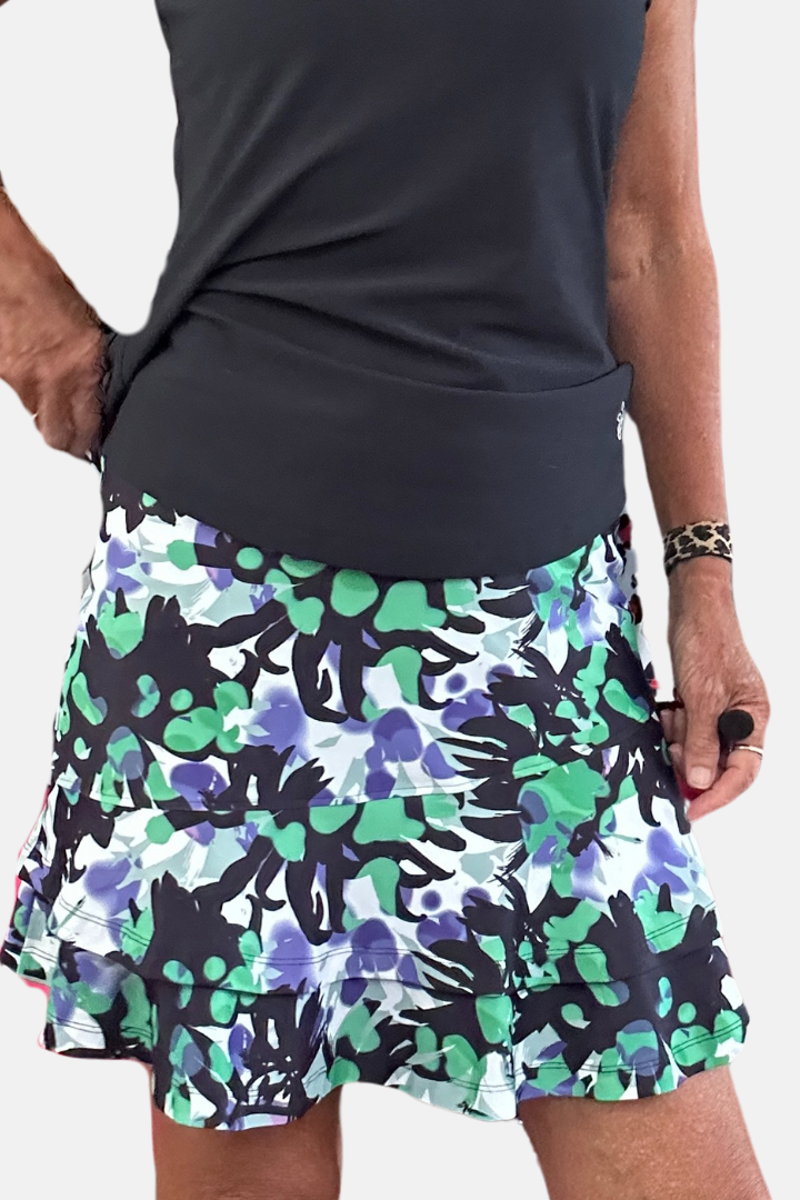 Cha Cha Skort - Emerald Graphic