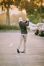 Axxa | Black Stripe Quarter Zip