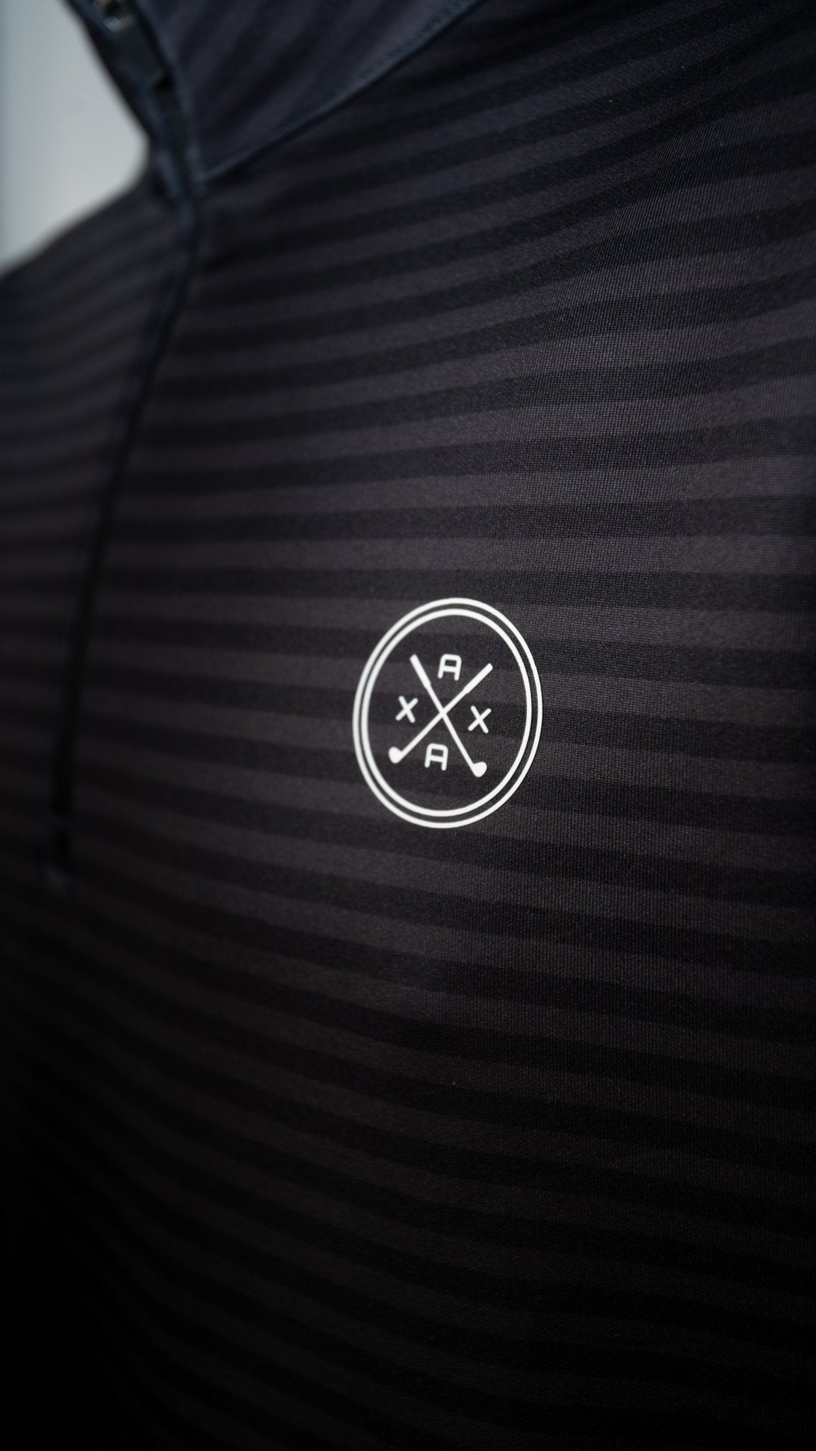 Axxa | Black Stripe Quarter Zip
