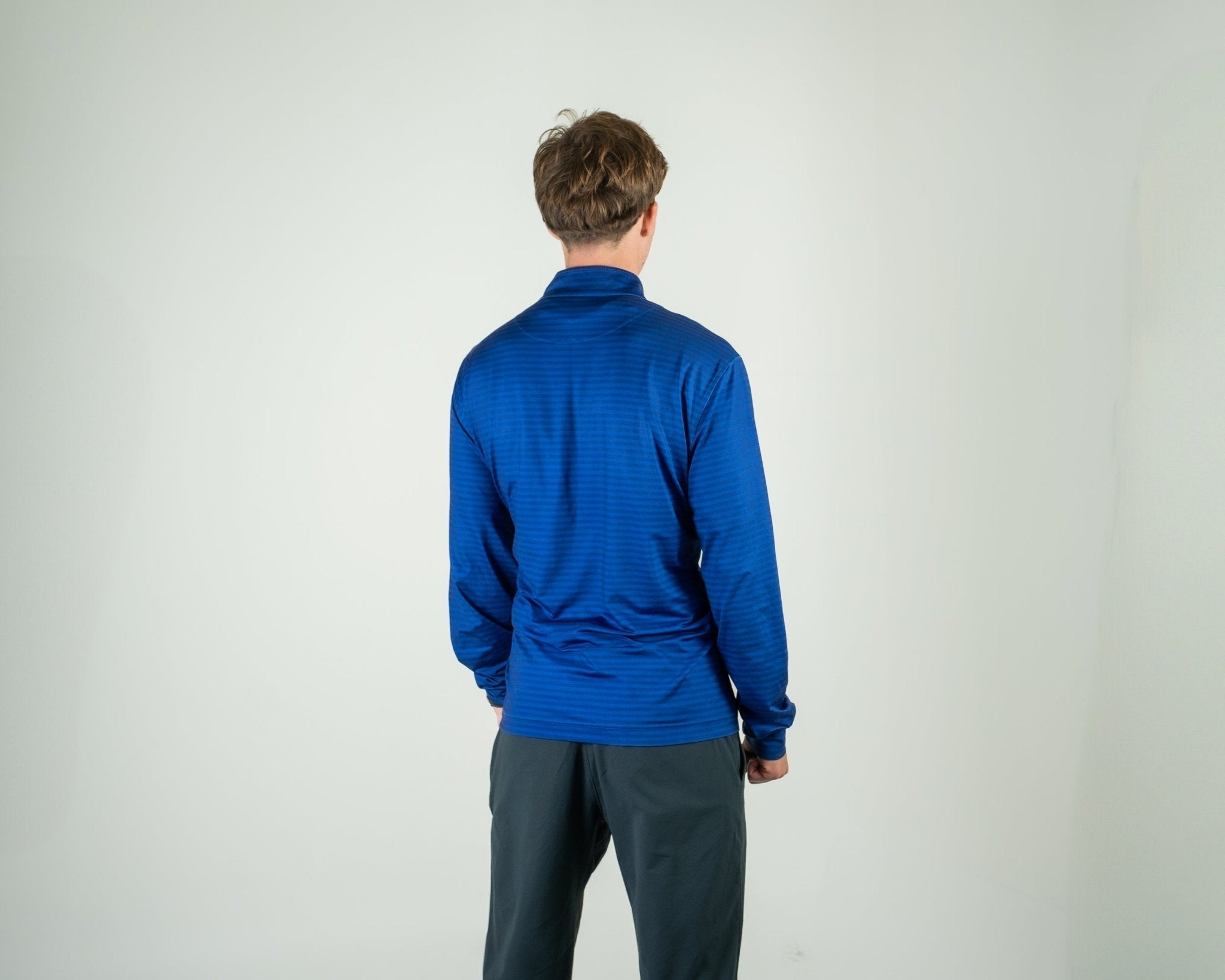 Axxa | Blue Stripe Quarter Zip