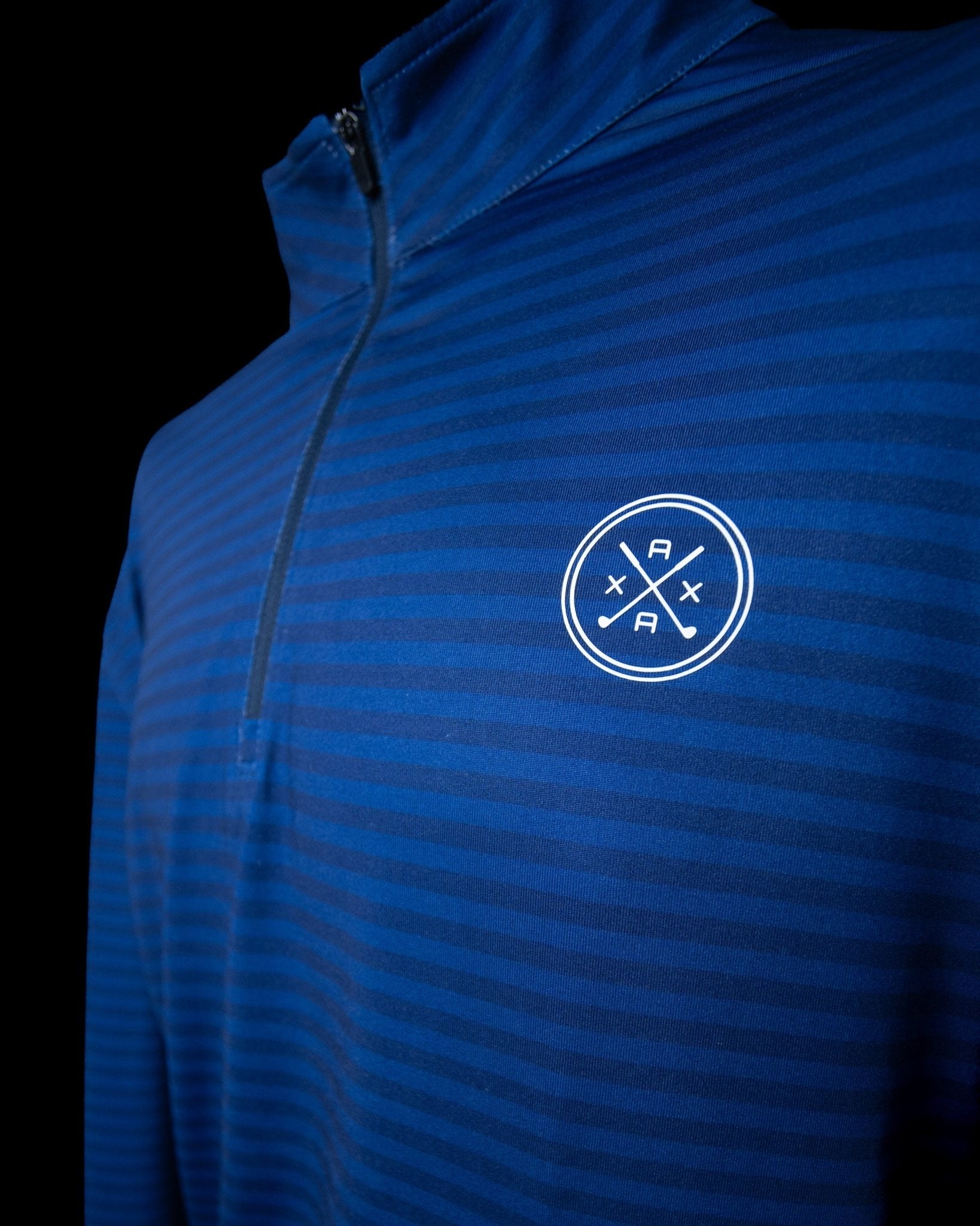 Axxa | Blue Stripe Quarter Zip