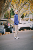 Axxa | Blue Stripe Quarter Zip