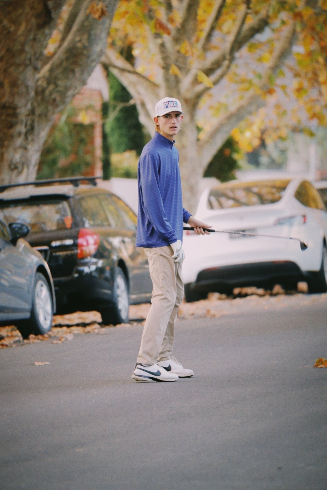 Axxa | Blue Stripe Quarter Zip