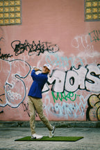 Axxa | Blue Stripe Quarter Zip