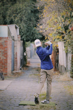 Axxa | Blue Stripe Quarter Zip