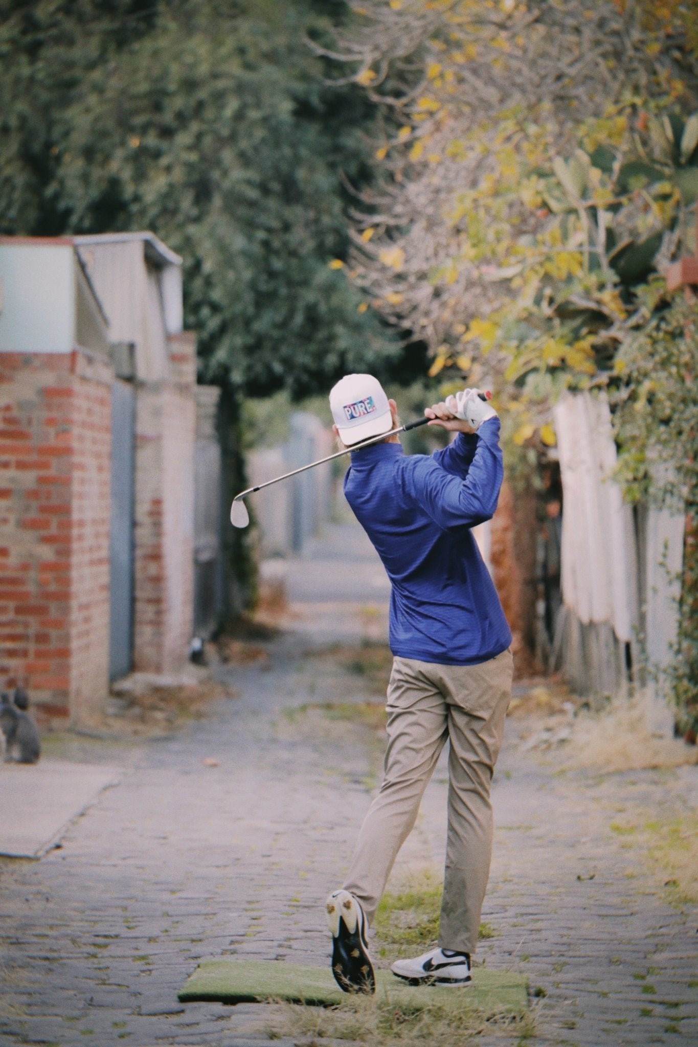 Axxa | Blue Stripe Quarter Zip