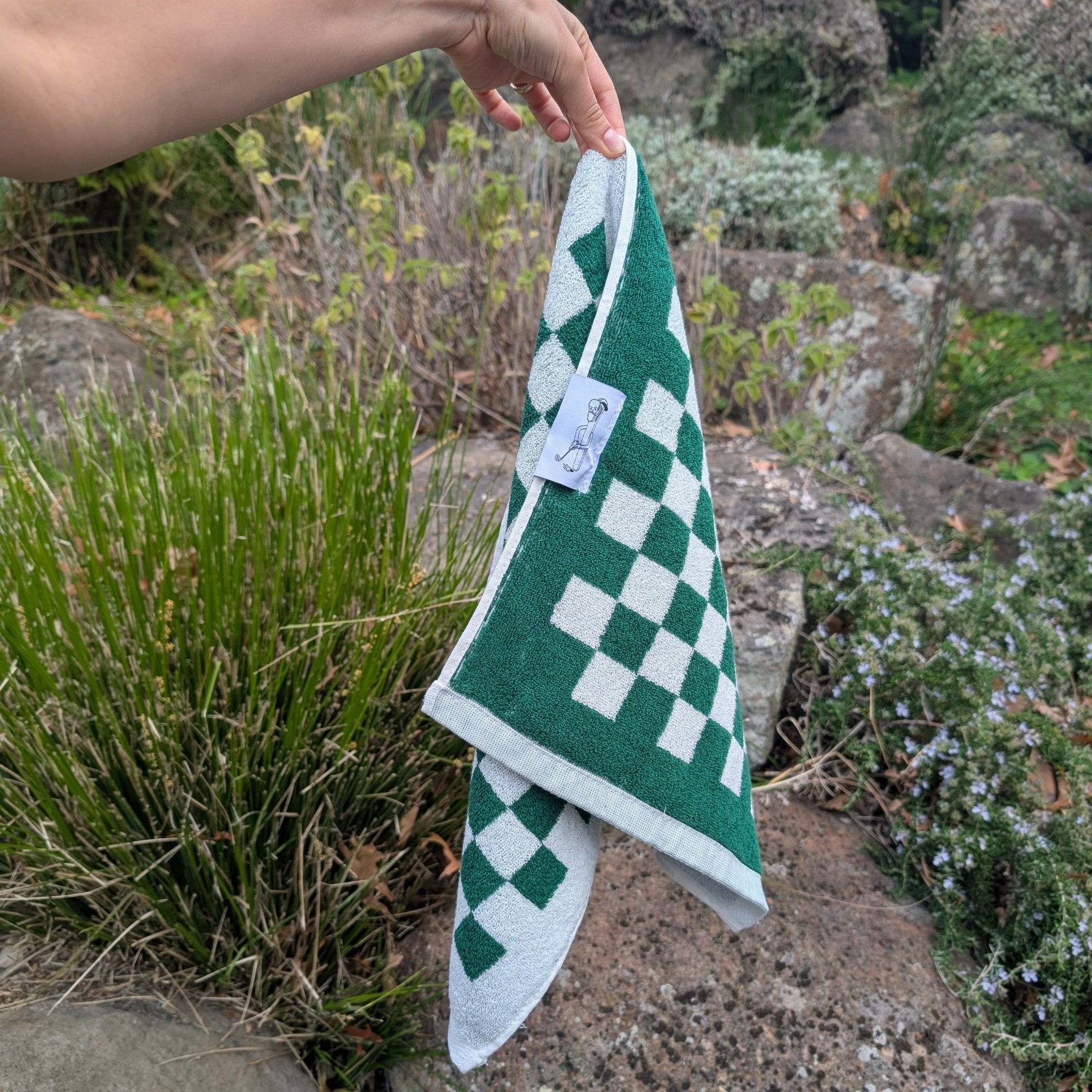 Classic Checkered Golf Towel