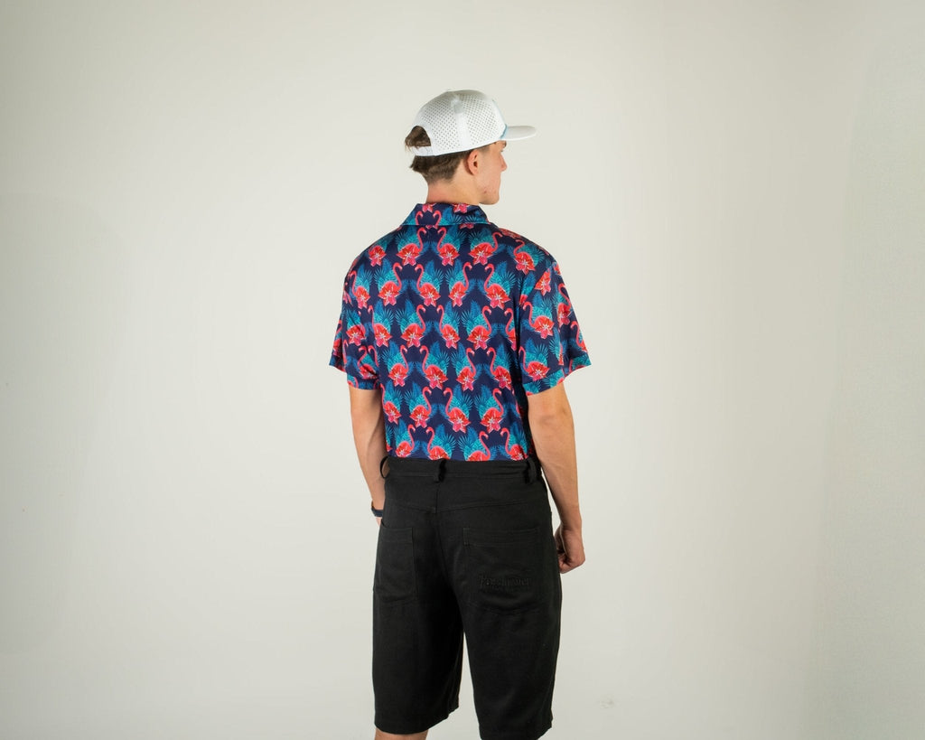 Flamingo Fade Polo