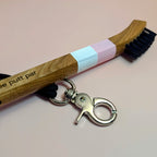 Painted Hickory Brush - Pink