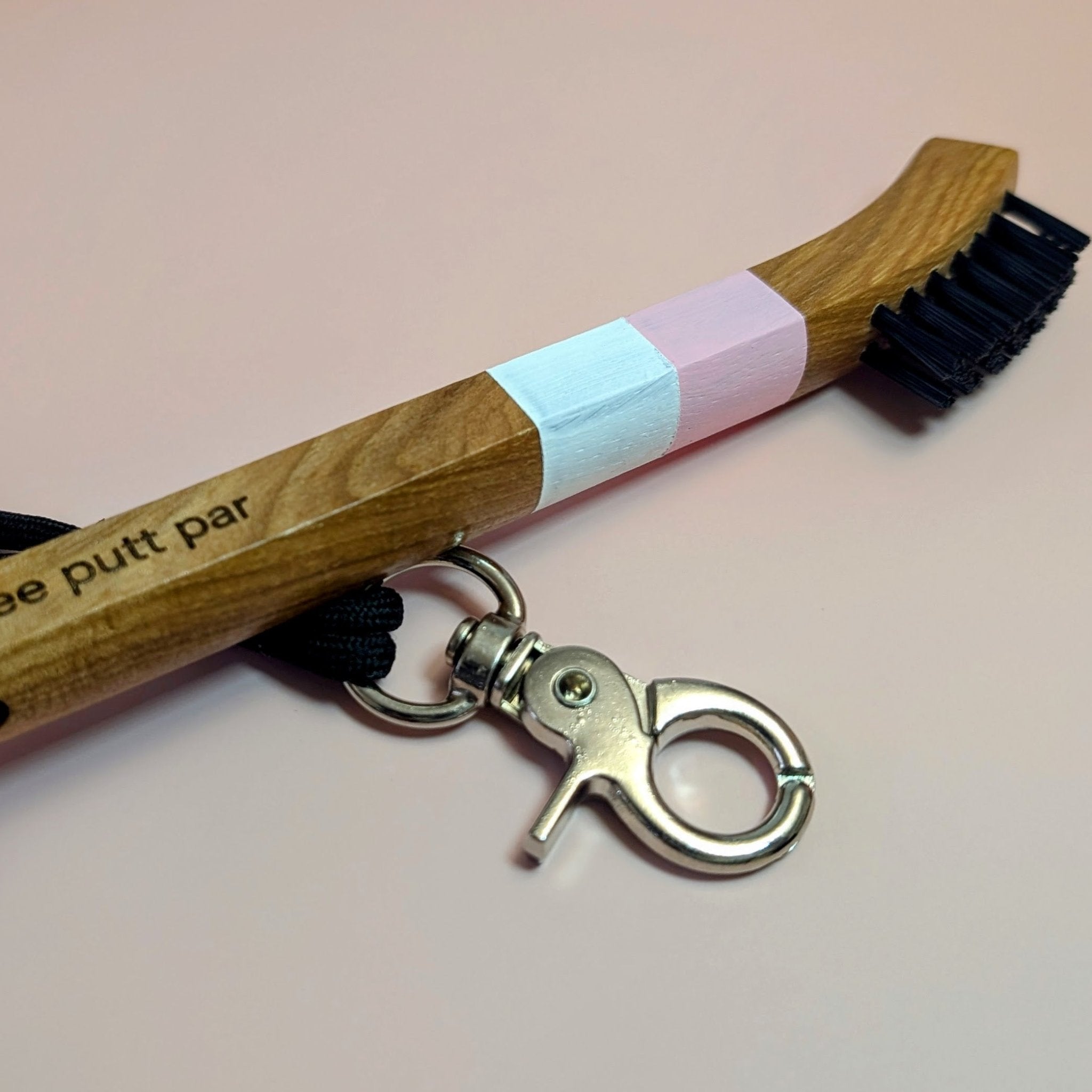 Painted Hickory Brush - Pink