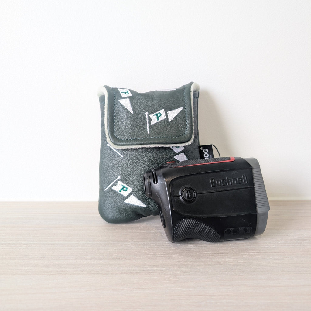 Three Putt Par | Leather Rangefinder Pouch - Green