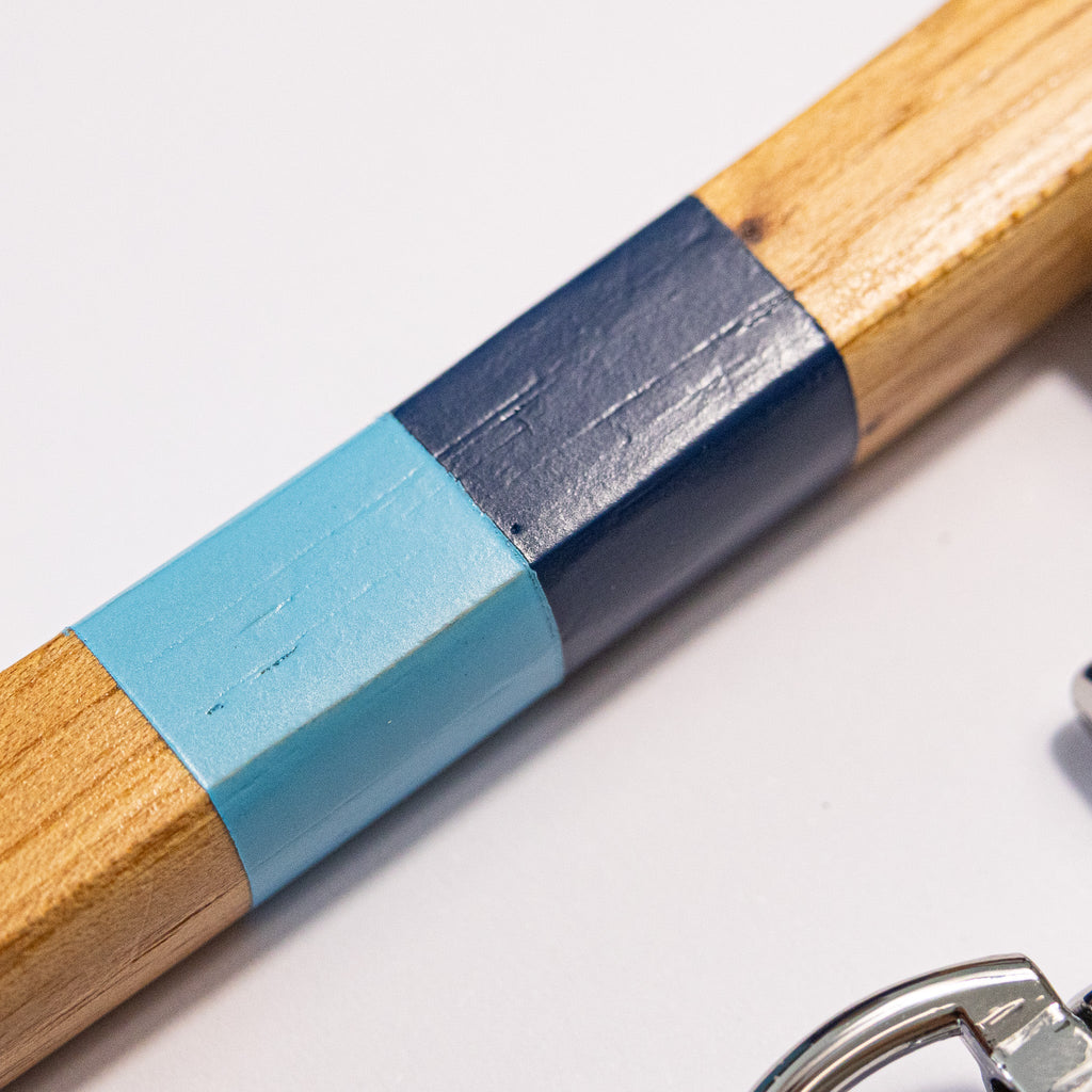 Kingston painted hickory golf club brush showing hand-painted finish and bristles — Three Putt Par