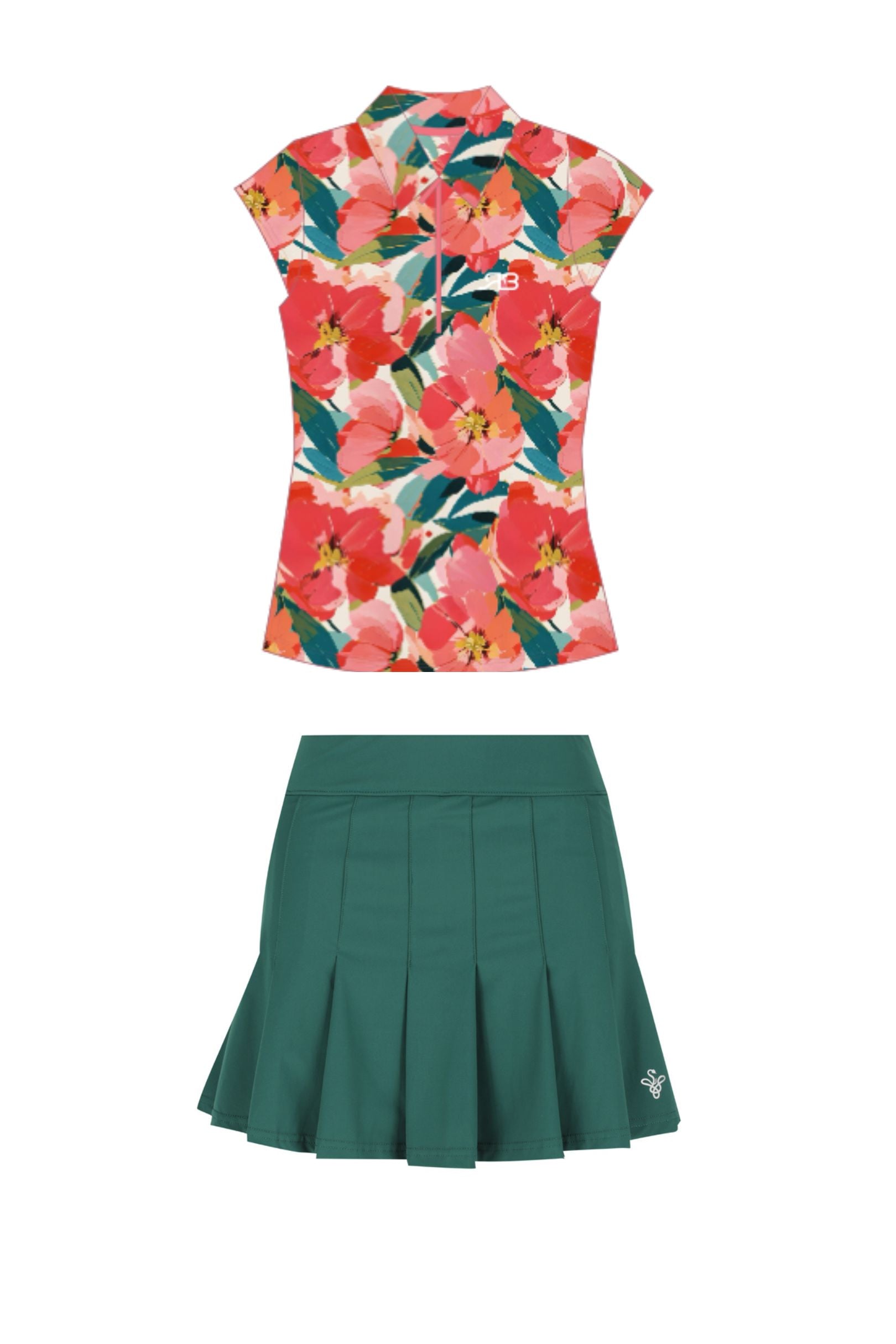 Casey Cap Sleeve - Poppies