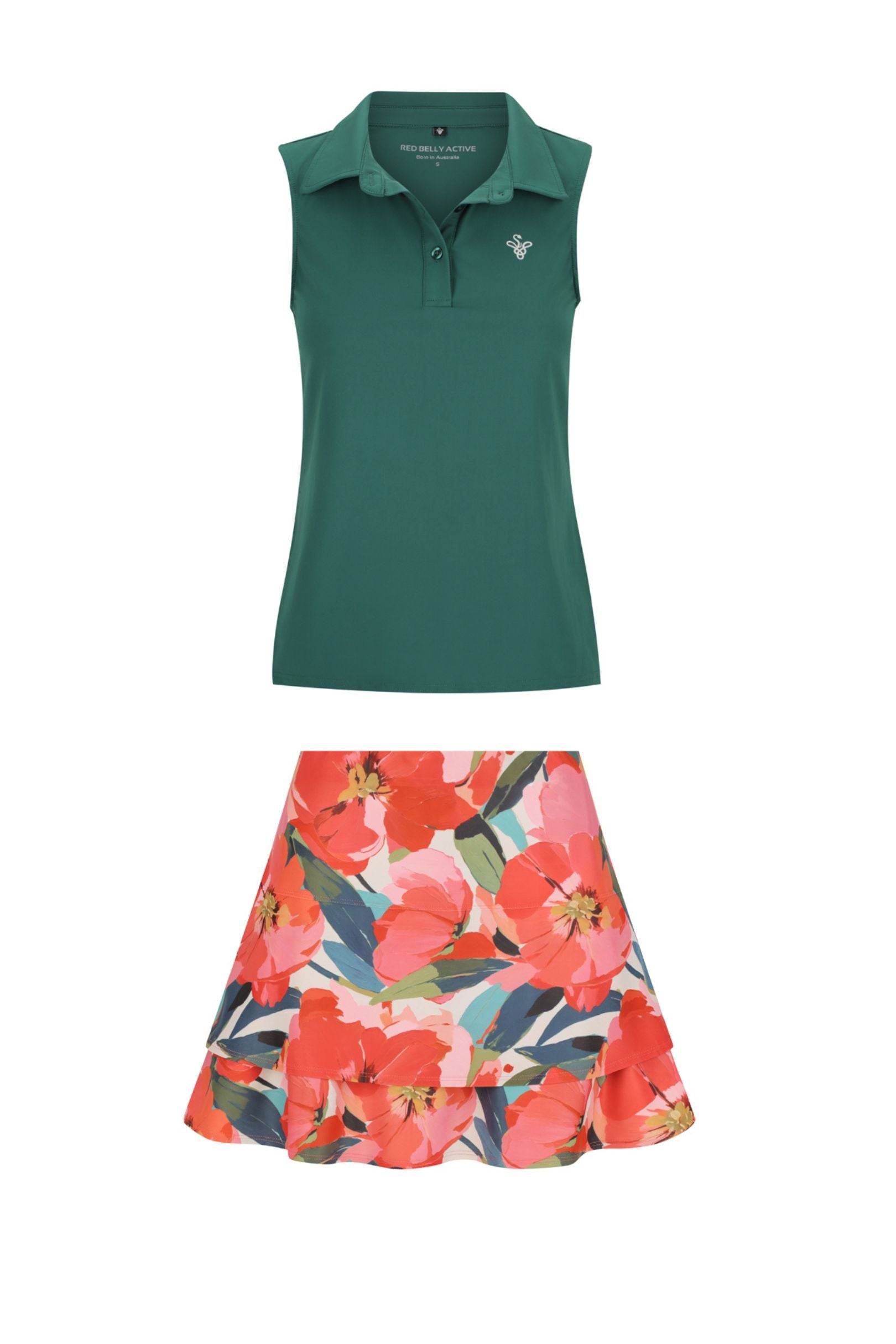 Flip Skort - Poppies