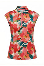 Casey Cap Sleeve - Poppies