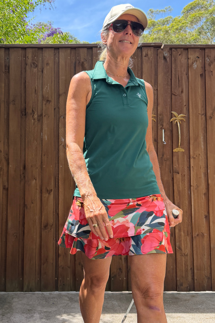Flip Skort - Poppies
