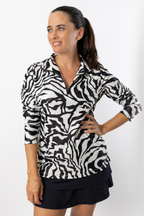 Amber 1/4 Zip — Zebra