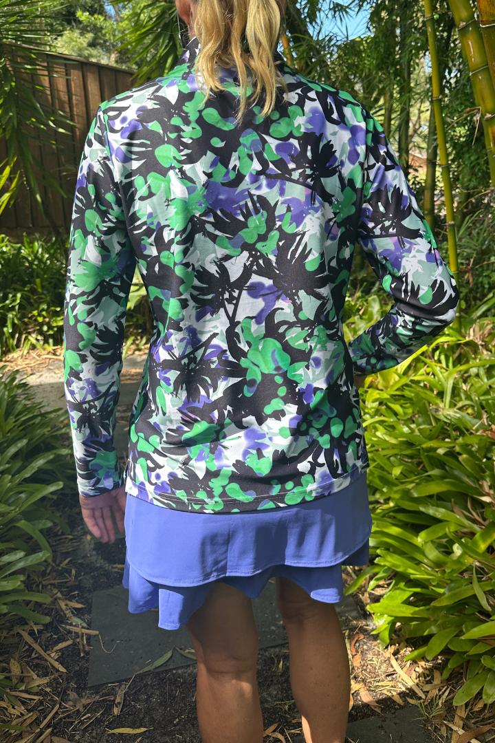 Amber 1/4 Zip — Emerald Graphic